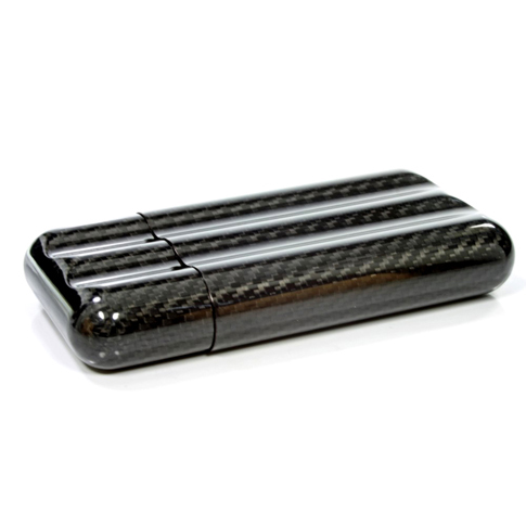 Magic Adjustable Carbon Black Cigar Case 3s